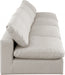 Comfy Faux Leather Sofa Cream - 188Cream-S156 - Vega Furniture