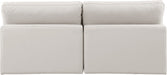 Comfy Faux Leather Sofa Cream - 188Cream-S78 - Vega Furniture