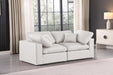 Comfy Faux Leather Sofa Cream - 188Cream-S80 - Vega Furniture