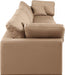 Comfy Faux Leather Sofa Natural - 188Tan-S158 - Vega Furniture