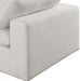 Comfy Linen Textured Fabric Corner Chair Cream - 187Cream-Corner - Vega Furniture