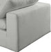 Comfy Linen Textured Fabric Corner Chair Grey - 187Grey-Corner - Vega Furniture