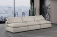 Comfy Linen Textured Fabric Sofa Beige - 187Beige-S117 - Vega Furniture