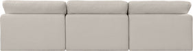 Comfy Linen Textured Fabric Sofa Beige - 187Beige-S117 - Vega Furniture