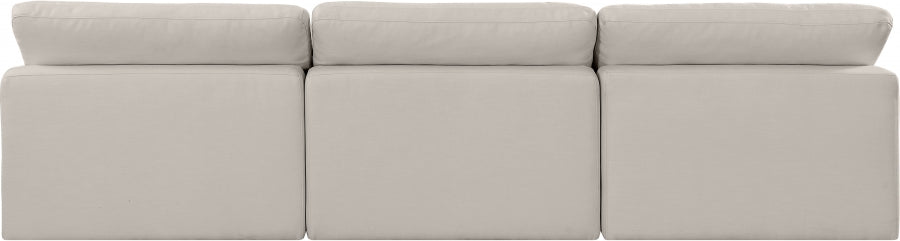 Comfy Linen Textured Fabric Sofa Beige - 187Beige-S117 - Vega Furniture