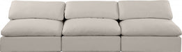 Comfy Linen Textured Fabric Sofa Beige - 187Beige-S117 - Vega Furniture