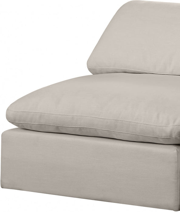 Comfy Linen Textured Fabric Sofa Beige - 187Beige-S117 - Vega Furniture