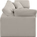 Comfy Linen Textured Fabric Sofa Beige - 187Beige-S119 - Vega Furniture