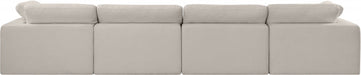 Comfy Linen Textured Fabric Sofa Beige - 187Beige-S158 - Vega Furniture