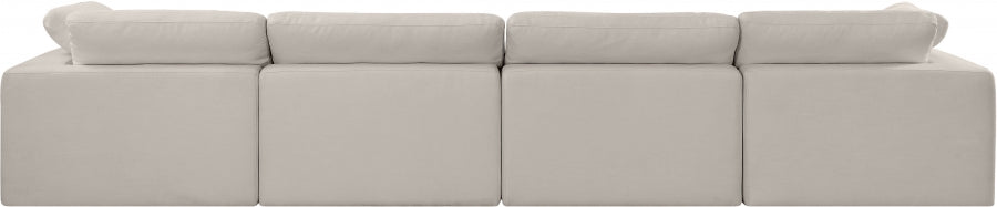 Comfy Linen Textured Fabric Sofa Beige - 187Beige-S158 - Vega Furniture