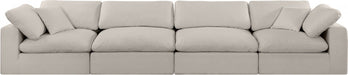 Comfy Linen Textured Fabric Sofa Beige - 187Beige-S158 - Vega Furniture