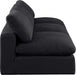 Comfy Linen Textured Fabric Sofa Black - 187Black-S117 - Vega Furniture