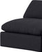 Comfy Linen Textured Fabric Sofa Black - 187Black-S156 - Vega Furniture