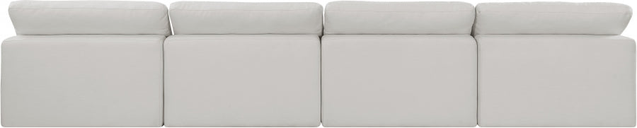 Comfy Linen Textured Fabric Sofa Cream - 187Cream-S156 - Vega Furniture