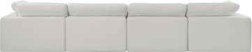 Comfy Linen Textured Fabric Sofa Cream - 187Cream-S158 - Vega Furniture