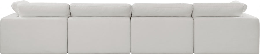 Comfy Linen Textured Fabric Sofa Cream - 187Cream-S158 - Vega Furniture