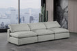 Comfy Linen Textured Fabric Sofa Grey - 187Grey-S117 - Vega Furniture