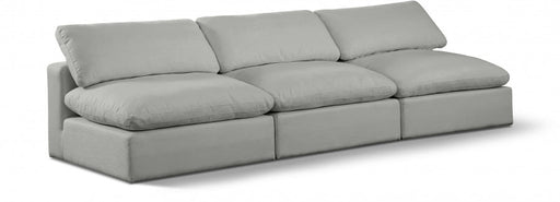 Comfy Linen Textured Fabric Sofa Grey - 187Grey-S117 - Vega Furniture