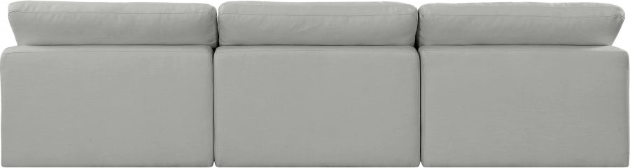 Comfy Linen Textured Fabric Sofa Grey - 187Grey-S117 - Vega Furniture