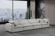 Comfy Linen Textured Fabric Sofa Grey - 187Grey-S158 - Vega Furniture