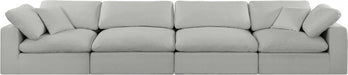 Comfy Linen Textured Fabric Sofa Grey - 187Grey-S158 - Vega Furniture