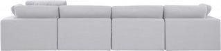 Comfy Linen Textured Fabric Sofa White - 187White-S158 - Vega Furniture