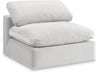 Comfy Velvet Armless Chair Cream - 189Cream-Armless - Vega Furniture
