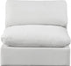 Comfy Velvet Armless Chair Cream - 189Cream-Armless - Vega Furniture