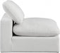 Comfy Velvet Armless Chair Cream - 189Cream-Armless - Vega Furniture