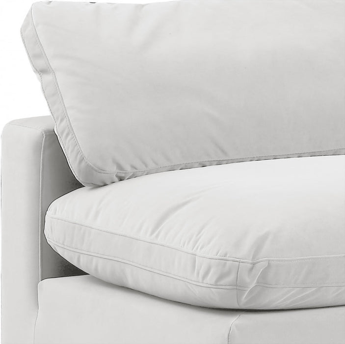 Comfy Velvet Armless Chair Cream - 189Cream-Armless - Vega Furniture