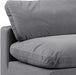 Comfy Velvet Armless Chair Grey - 189Grey-Armless - Vega Furniture