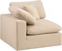 Comfy Velvet Corner Chair Beige - 189Beige-Corner - Vega Furniture