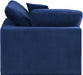 Comfy Velvet Corner Chair Blue - 189Navy-Corner - Vega Furniture