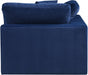 Comfy Velvet Corner Chair Blue - 189Navy-Corner - Vega Furniture