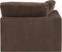 Comfy Velvet Corner Chair Brown - 189Brown-Corner - Vega Furniture