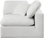 Comfy Velvet Corner Chair Cream - 189Cream-Corner - Vega Furniture