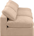 Comfy Velvet Sofa Beige - 189Beige-S117 - Vega Furniture