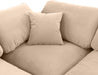 Comfy Velvet Sofa Beige - 189Beige-S119 - Vega Furniture