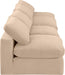 Comfy Velvet Sofa Beige - 189Beige-S156 - Vega Furniture