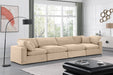 Comfy Velvet Sofa Beige - 189Beige-S158 - Vega Furniture