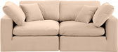 Comfy Velvet Sofa Beige - 189Beige-S80 - Vega Furniture