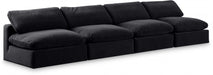 Comfy Velvet Sofa Black - 189Black-S156 - Vega Furniture