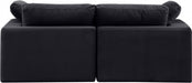 Comfy Velvet Sofa Black - 189Black-S80 - Vega Furniture