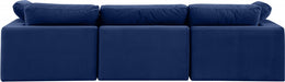 Comfy Velvet Sofa Blue - 189Navy-S119 - Vega Furniture