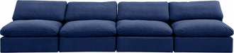 Comfy Velvet Sofa Blue - 189Navy-S156 - Vega Furniture