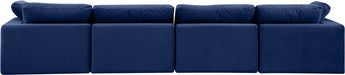 Comfy Velvet Sofa Blue - 189Navy-S158 - Vega Furniture