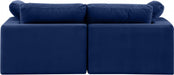 Comfy Velvet Sofa Blue - 189Navy-S80 - Vega Furniture