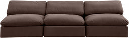 Comfy Velvet Sofa Brown - 189Brown-S117 - Vega Furniture