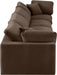 Comfy Velvet Sofa Brown - 189Brown-S158 - Vega Furniture