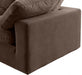 Comfy Velvet Sofa Brown - 189Brown-S158 - Vega Furniture